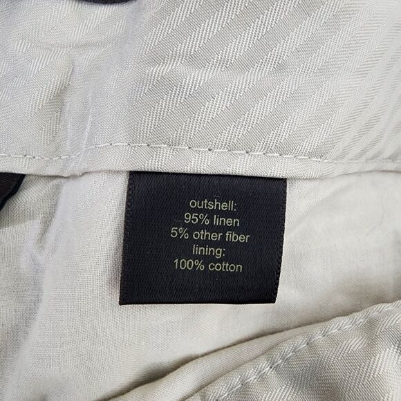 The Limited Womens Dress Pants Size 14 Cassidy Fit Slim Bootcut Linen Metallic - Picture 9 of 10